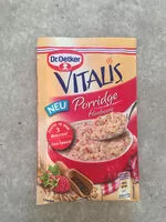 Mängden socker i Porridge Himbeere
