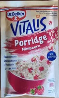 Mängden socker i Vitalis Porridge Himbeere