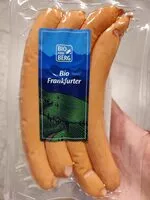 Mängden socker i Frankfurt sausages - BIO vom BERG