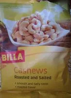 Mängden socker i Cashews roasted and salted