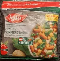 Mängden socker i Gemüse - Junges Sommergemüse