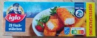 Mängden socker i Fischstäbchen Vorratspackung