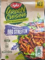 Mängden socker i Green Cuisine vegetarische BBQ Streifen