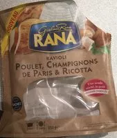 Mängden socker i Ravioli poulet champignons ricotta