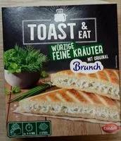 Mängden socker i Toast & Eat Würzige feine Kräuter