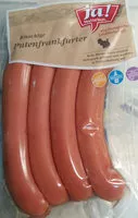 Mängden socker i Knackige putenfrankfurter