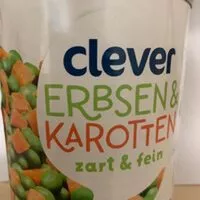 Mängden socker i Erbsen und Karotten