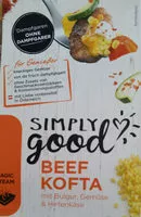 Mängden socker i Beef Kofta mit Bulgur, Gemüse und Hirtenkäse