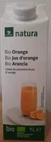 Mängden socker i Bio jus d'orange natura