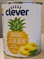 Mängden socker i clever Ananas-Scheiben leicht gezuckert