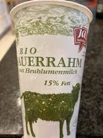 Mängden socker i Bio Sauerrahm aus Heublumenmilch