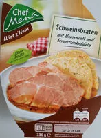 Mängden socker i Schweinsbraten mit Bratensaft und Serviettenknödeln