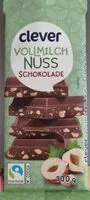 Mängden socker i Vollmilch Nuss Schokolade