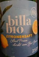 Mängden socker i Billa bio Zitronensaft