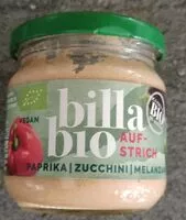 Mängden socker i Billa Bio  Aufstrich Paprika Zucchini Melanzani