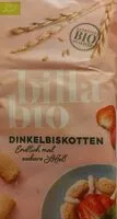 Mängden socker i Dinkelbiskotten