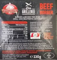 Mängden socker i Burgerpatties