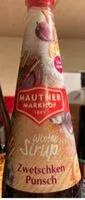 Mängden socker i Winter Sirup / Zwetschken Punsch