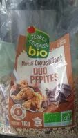 Mängden socker i muesli croustillant duo pépites