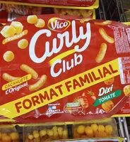 Mängden socker i Curly Club Format Familial