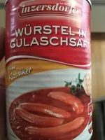 Mängden socker i Würstel im Gulaschsaft