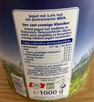 Mängden socker i Jogurt aus Alpenmilch