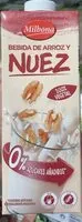 Mängden socker i Bebida de arroz y nuez
