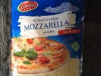Mängden socker i Mozzarella gerieben