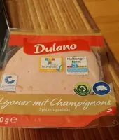 Mängden socker i Lyoner mit Champingnons