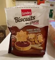 Mängden socker i Biscuits au choco nussa