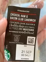 Mängden socker i Chicken ham & bacon club sandwich