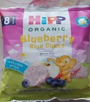 Mängden socker i Hipp Organic Blueberry Rice Cakes