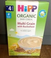 Mängden socker i Hipp multigrain with buckwheat