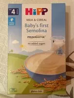 Mängden socker i Hipp Baby’s first selmolina