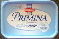 Mängden socker i Primina Halbfettbutter
