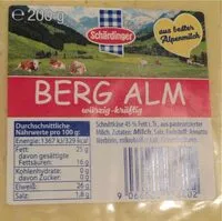 Mängden socker i Berg Alm Käse