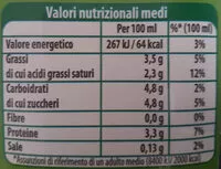 Mängden socker i Lette intero UHT biologico
