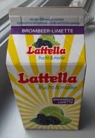 Mängden socker i Lattela frucht & molke Bromber Limette