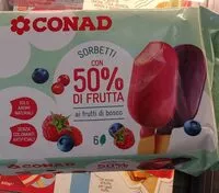 Mängden socker i Sorbetti frutti di bosco