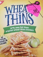 Socker och näringsämnen i Wheat thins