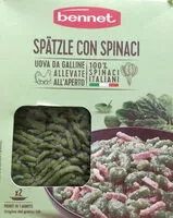 Mängden socker i Spätle con spinaci