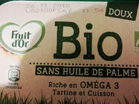 Mängden socker i fruit d'or bio tartine et cuisson
