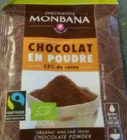 Mängden socker i Chocolat en poudre 32% de cacao