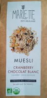 Mängden socker i Muesli cranberry chocolat blanc