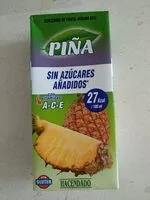 Mängden socker i Zumo de piña