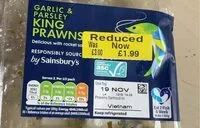 Mängden socker i Garlic & Parsley King Prawns