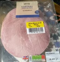 Mängden socker i Carved ham slices