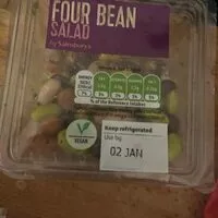 Mängden socker i Four Bean Salad