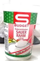 Mängden socker i Budget Österreichischer Sauer Rahm