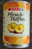 Mängden socker i Pfirsich-Hälften